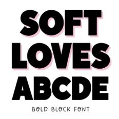 BFC Soft Loves Bold Classic Block Font Sans