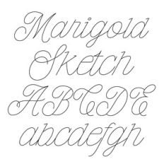 BFC Marigold Sketch Fancy Classic Wedding Script Cursive Sketch Font