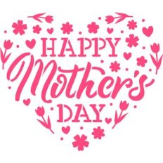 Happy Mother's Day Stencil