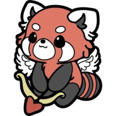 red panda cupid