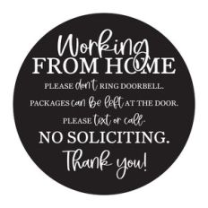 No Soliciting Sign