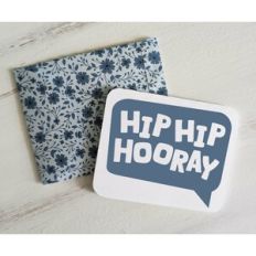 hip hip hooray card and envelope