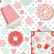Digital Pattern Paper - Donuts and Coffee