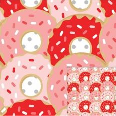 Digital Pattern Paper - Pink Donuts