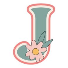 Daisy Shaker Monogram Letter j