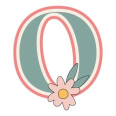 Daisy Shaker Monogram Letter o