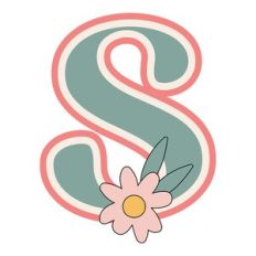 Daisy Shaker Monogram Letter s