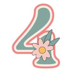 Daisy Shaker Monogram Number 4