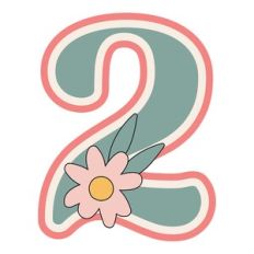 Daisy Shaker Monogram Number 2