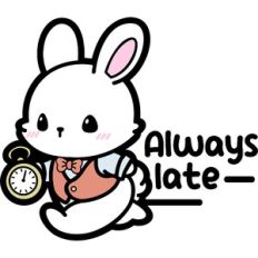 always late bunny
