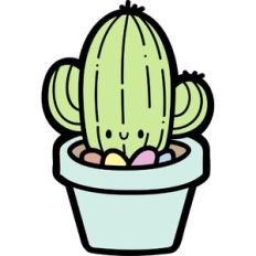 cute potted cactus