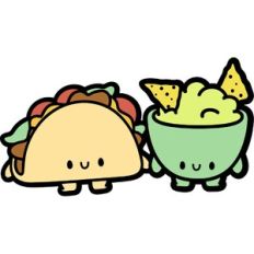 chibi taco and guacamole