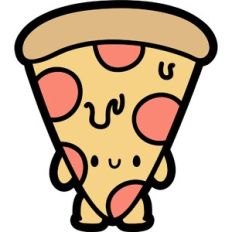 cute slice of pizza