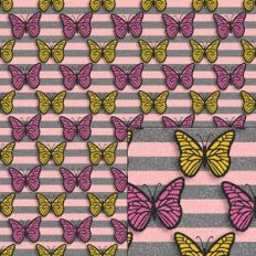 butterflies glitter pattern
