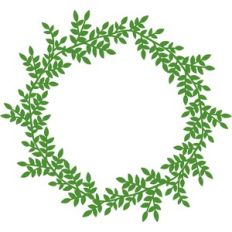 leaf circle frame