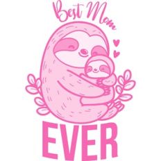sloth mom and son