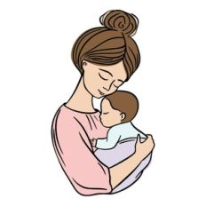 Mother with baby