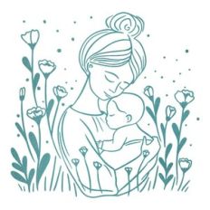 Mother with baby