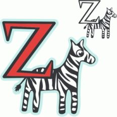 'z' is for zebra