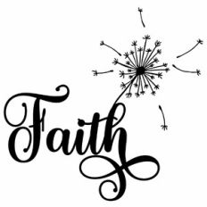 Faith Dandelion Word