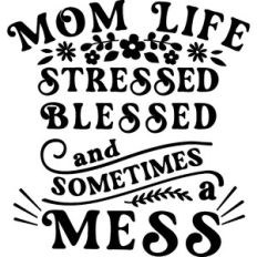 Mom Life Stress Bless Mess