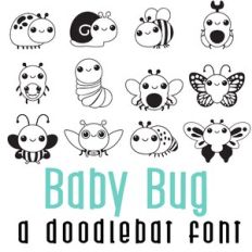 Baby Bug Doodlebat Font