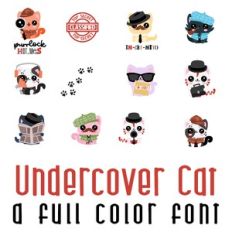 Undercover Cat Full Color Font