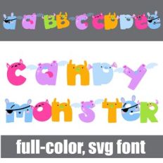 Candy Monster Color Font