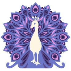 Peacock Mandala 3D Layered Wall Art