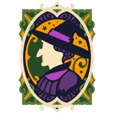 Witch Portrait 3D Layered Wall Art