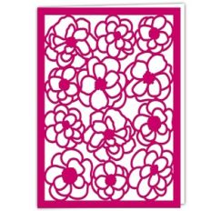 Camellia Flower Lace Card