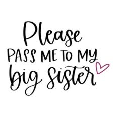 Please Pass Me to My Big Sister