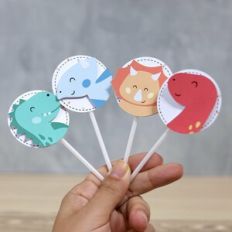 Cupcake topper Dino