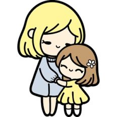 mom and daughter
