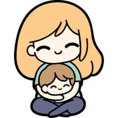 mom and son