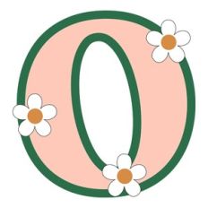 Daisy Monogram Shaker Letter o