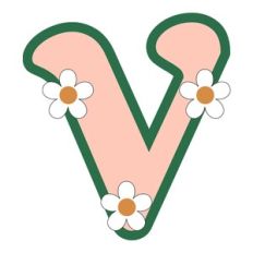 Daisy Monogram Shaker Letter v