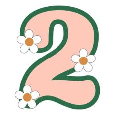 Daisy Monogram Shaker Number 2