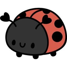 simple cute ladybug