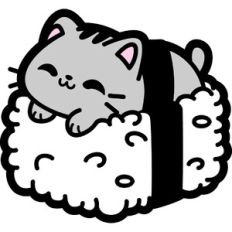 cat on a nigiri