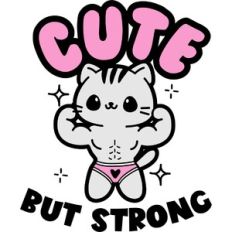 cat cute but strong