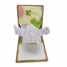 Card - Welcome Baby Pop and Twist