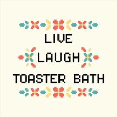 Live Laugh Toaster Bath