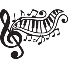 Musical Piano Swirl