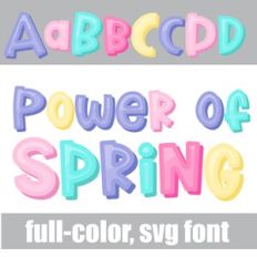 Power of Spring Color Font