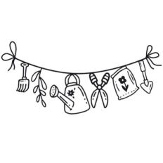 garden tools garland
