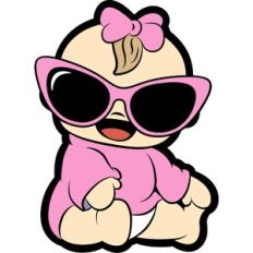 cute baby with sunglasses