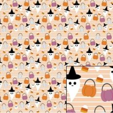 Digital Pattern Paper - Ghostly Surprise Pink