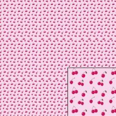 Digital Pattern Paper - Cherries Pink