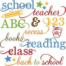 miss kate school words set